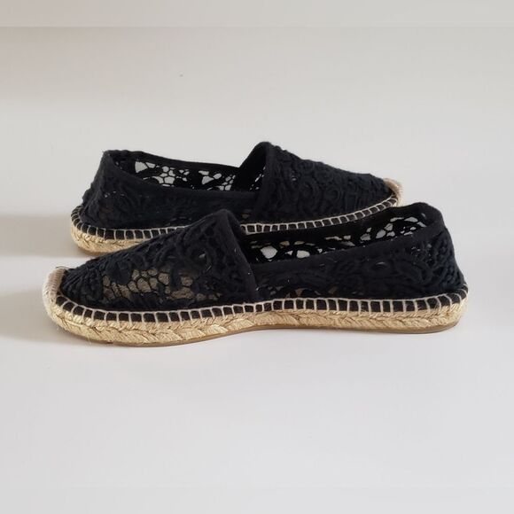 Tory Burch Abbe Lace Espadrille Slip On Women's Shoe Size 8 - Picture 4 of 11